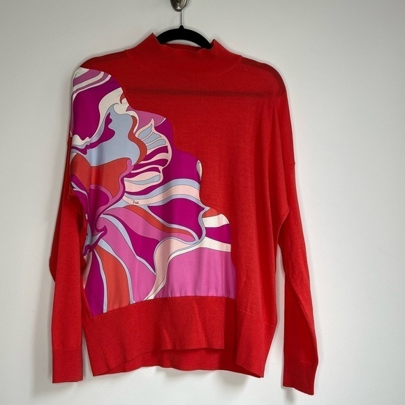 Emilio Pucci Wool and Silk Lightweight Sweater size Large - Picture 3 of 8
